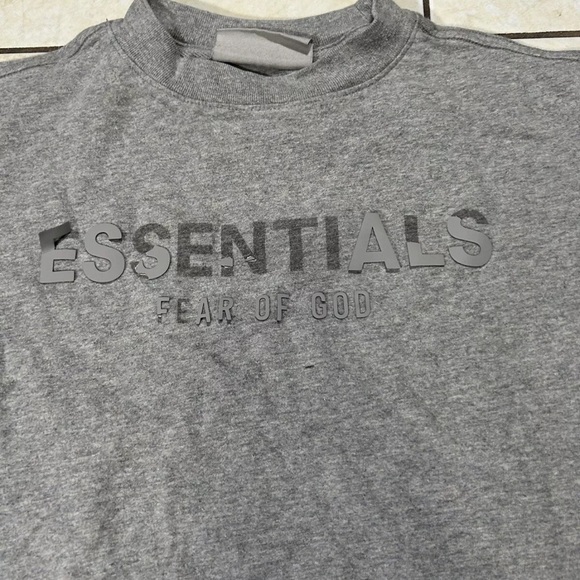 Essentials Fear Of God Kids shirt (Sz 8m) DAMAGE - Picture 4 of 10